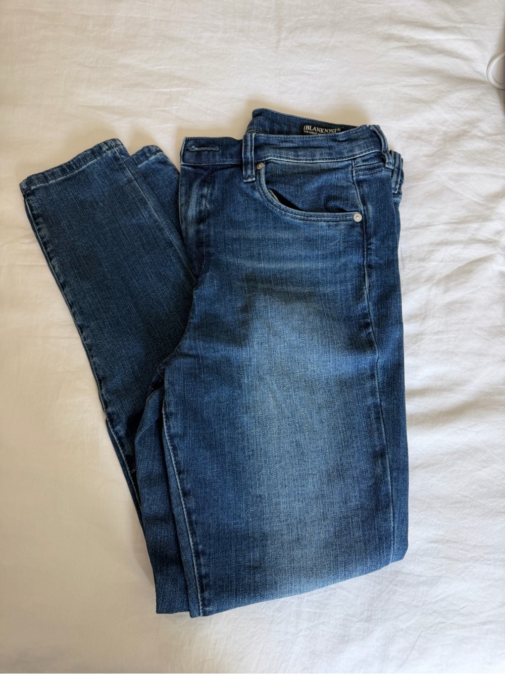 Blank NYC womans Skinny Straight Jeans - Blue